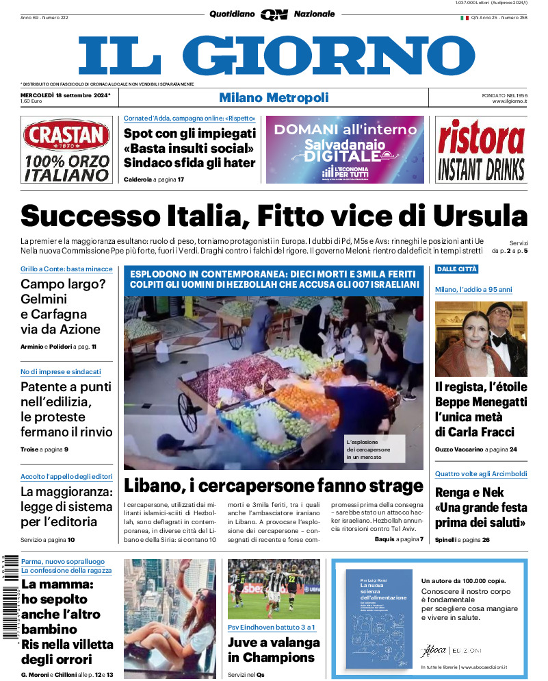 Prima-pagina-il giorno-edizione-di-oggi-20240918